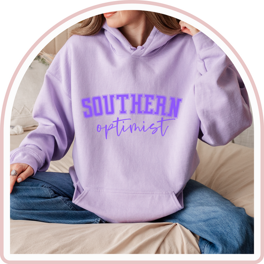 Purple Southern Optimist Hoodie
