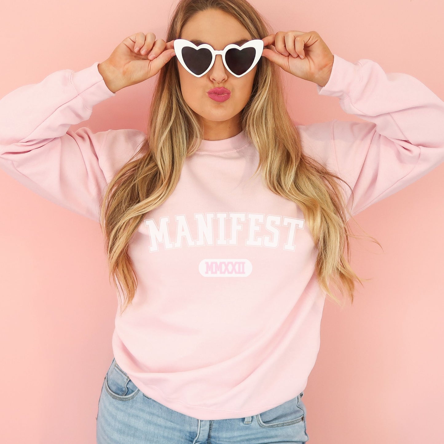 Pink Manifesting Sweatshirt