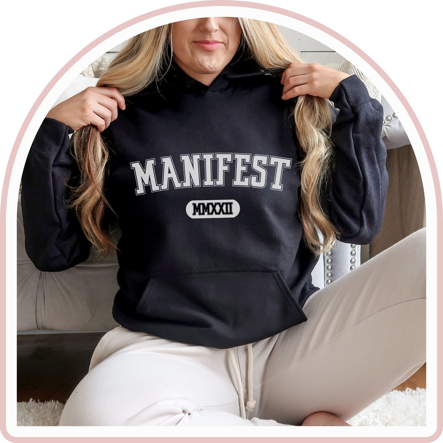 Black Manifesting Hoodie