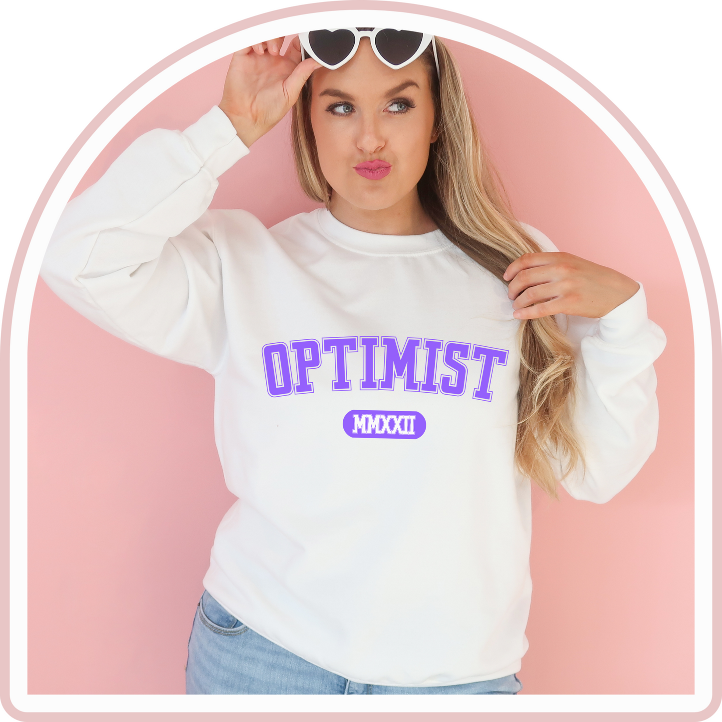 White Optimist Sweatshirt