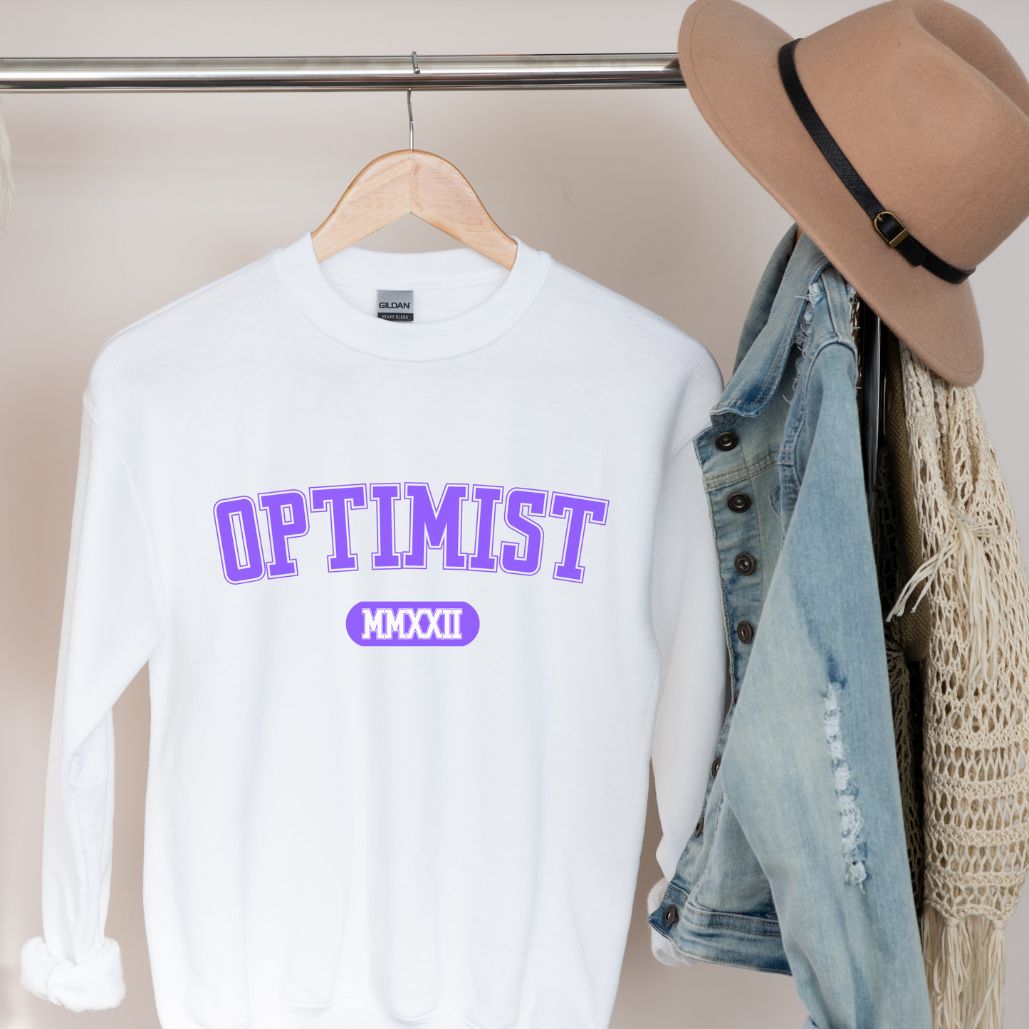White Optimist Sweatshirt