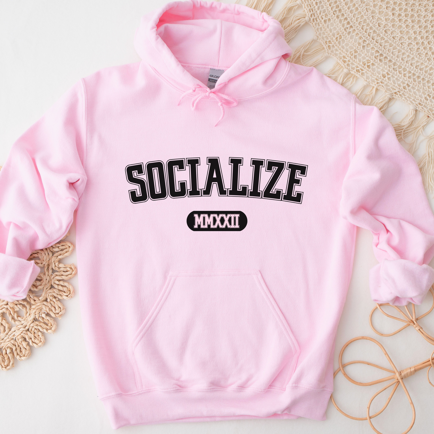 Pink Socializing Hoodie