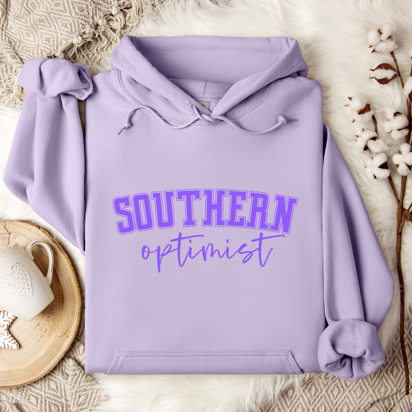 Purple Southern Optimist Hoodie